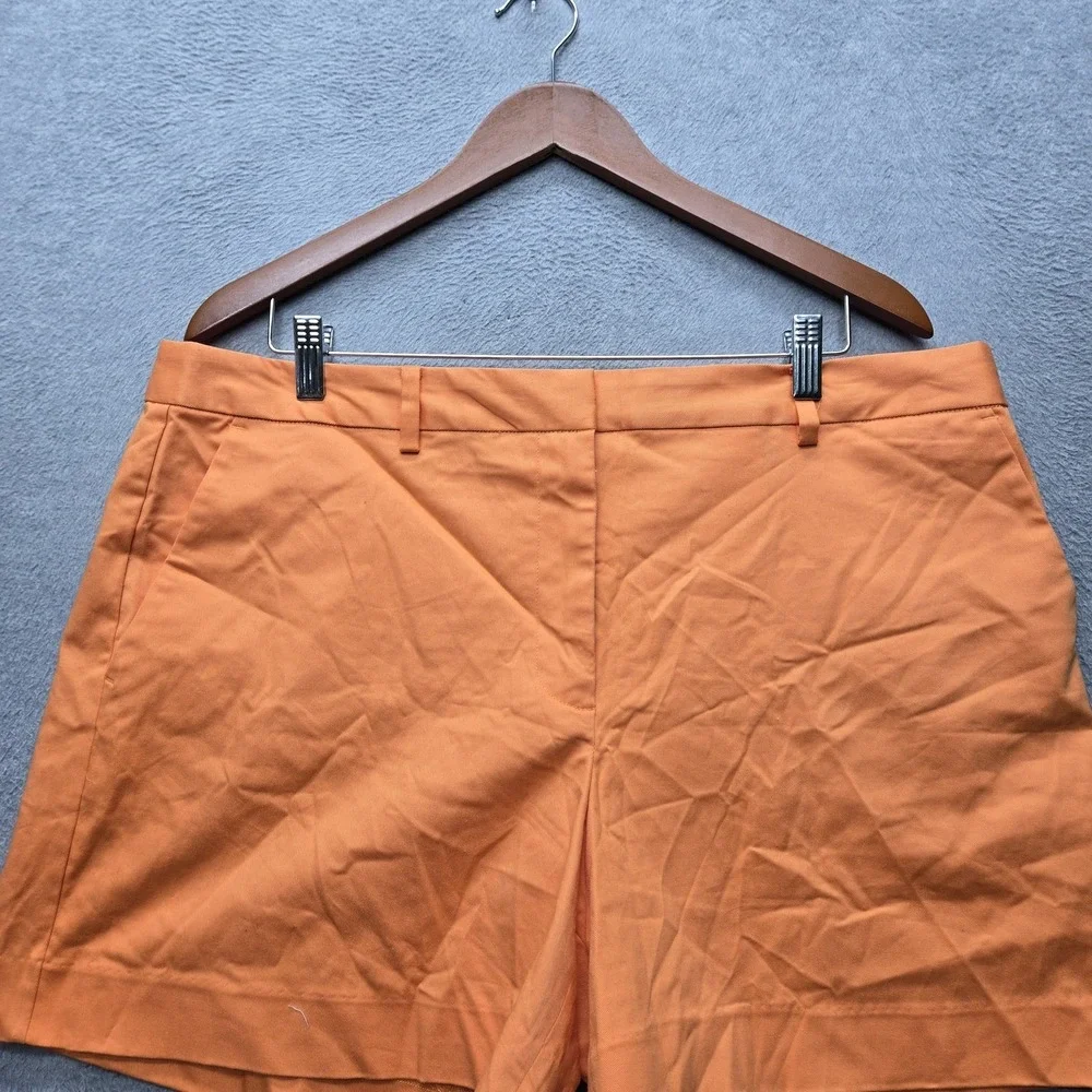 Michael Kors Women Shorts 16 Orange Chino Twill 5